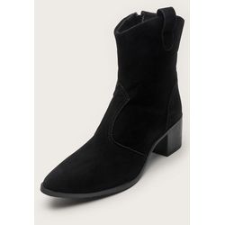 Bota Feminina Western Preta Cano Médio Dhaffy - w... - DHAFFY