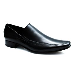 Sapato Social Preto de Couro Legítimo Linha Premiu... - Dhario Fashion 
