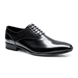Sapato Social Preto de Couro Legítimo Linha Italia... - Dhario Fashion 