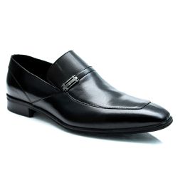 Sapato Social Preto de Couro Legítimo Linha Italia... - Dhario Fashion 