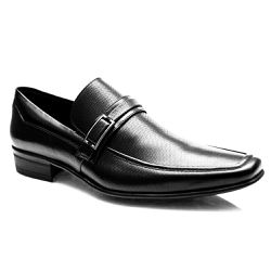 Sapato Social Preto de Couro Legítimo Linha Monaco... - Dhario Fashion 