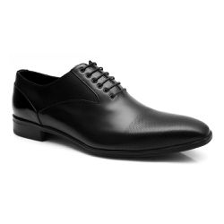Sapato Social Preto de Couro Legítimo Linha Italia... - Dhario Fashion 