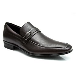 Sapato Social de Couro Café Legítimo Linha Monaco ... - Dhario Fashion 