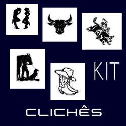 Kit 01 Clichês de 65mm - cliche01 - DIBRONZE