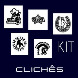 Kit 03 Clichês de 65mm - cliche03 - DIBRONZE
