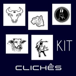 Kit 04 Clichês de 65mm - cliche04 - DIBRONZE