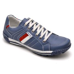Sapatênis Casual Masculino Esporte Fino azul - Diconfort Calçados | Calçados confortáveis e anatômicos