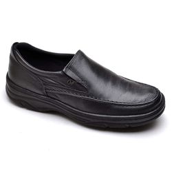 Sapato Social Masculino de Calçar Ortopédico Flexível e Conforto Preto - Diconfort Calçados | Calçados confortáveis e anatômicos