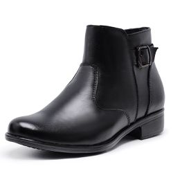 Bota Coturno Country Confort Feminina Urbana Cano Curto Bico Redondo - Diconfort Calçados | Calçados confortáveis e anatômicos