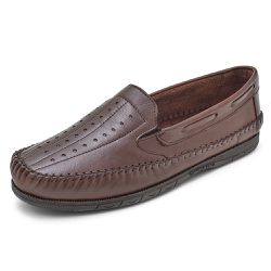 Sapatilha Mocassin Masculino DIConfort Conhaque - Diconfort Calçados | Calçados confortáveis e anatômicos