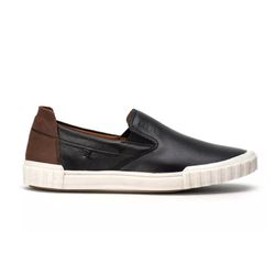 Tênis Sapatenis Masculino Slip On Casual Iate Em Bovino Preto - Diconfort Calçados | Calçados confortáveis e anatômicos