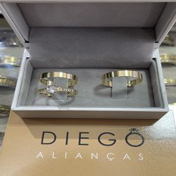 Aliança de Ouro18K Noivado e Casamento - NC000133 - DIEGO ALIANÇAS