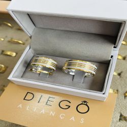 Alianças de Prata de Namoro e Compromisso - NC0001... - DIEGO ALIANÇAS