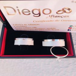 Alianças de Prata Namoro e Compromisso - AL0110 - DIEGO ALIANÇAS