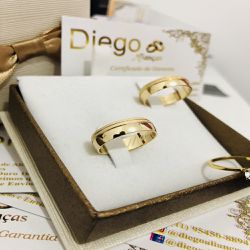 Alianças de Ouro Noivado e Casamento - AL0126 - DIEGO ALIANÇAS