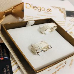 Alianças de Prata Namoro e Compromisso - AL0176 - DIEGO ALIANÇAS
