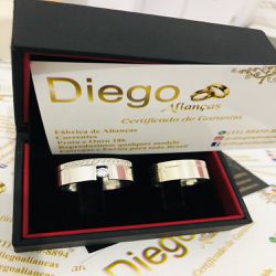 Alianças de Prata Namoro e Compromisso - AL0064 - DIEGO ALIANÇAS