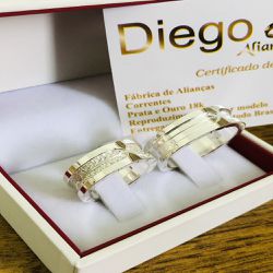 Alianças de Prata Namoro e Compromisso - AN0027 - DIEGO ALIANÇAS