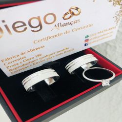 Alianças de Prata Namoro e Compromisso - al0020 - DIEGO ALIANÇAS
