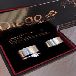 Alianças de Prata Namoro e Compromisso - AL0018 - DIEGO ALIANÇAS