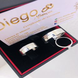 Alianças de Prata Namoro e Compromisso - AL0010 - DIEGO ALIANÇAS