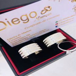 Alianças de Prata Namoro e Compromisso - AL0015 - DIEGO ALIANÇAS
