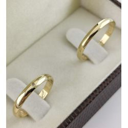 Alianças de Ouro18k Noivado e Casamento Banhado a ... - DIEGO ALIANÇAS