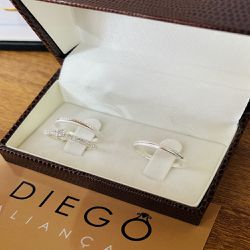 Aliança de Prata de Namoro e Compromisso - NC0001... - DIEGO ALIANÇAS