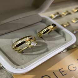 Alianças de Ouro18k Noivado e Casamento - NC000100 - DIEGO ALIANÇAS