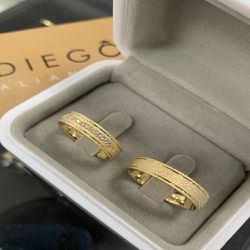 Alianças De Ouro18k Noivado e Casamento - NC0048 - DIEGO ALIANÇAS