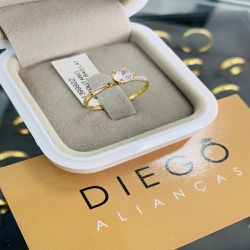 Anel de Noivado em Ouro 18k - NC00046 - DIEGO ALIANÇAS