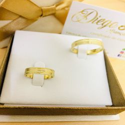 Alianças de Ouro Noivado e Casamento - AL0145 - DIEGO ALIANÇAS
