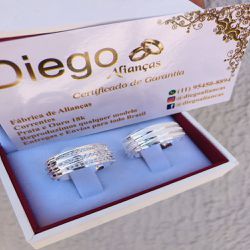 Alianças de Prata Namoro e Compromisso - AN0045 - DIEGO ALIANÇAS