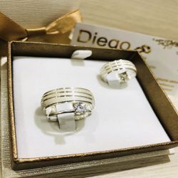 Alianças de Prata Namoro e Compromisso - al0021 - DIEGO ALIANÇAS