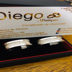 Alianças de Prata Namoro e Compromisso - AL0089 - DIEGO ALIANÇAS