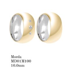 Aliança de Moeda Antiga 10MM - NC000162 - DIEGO ALIANÇAS