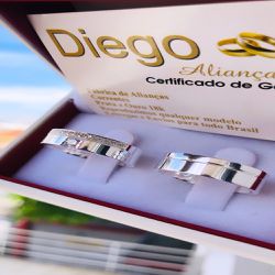 Alianças de Prata Namoro e Compromisso - AN0074 - DIEGO ALIANÇAS