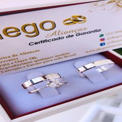 Alianças de Prata Namoro e Compromisso - AN0076 - DIEGO ALIANÇAS