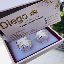 Alianças de Prata Namoro e Compromisso - AN0077 - DIEGO ALIANÇAS