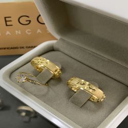 Alianças de Ouro18k Noivado e Casamento - NC0056 - DIEGO ALIANÇAS