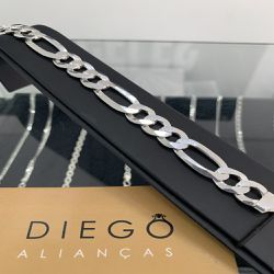 Pulseira elo 3x1 9mm | PRATA 925 - NC00081 - DIEGO ALIANÇAS