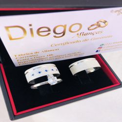 Alianças de Prata Namoro e Compromisso - AL0047 - DIEGO ALIANÇAS