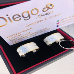 Alianças de Prata Namoro e Compromisso - AN0048 - DIEGO ALIANÇAS
