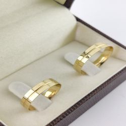 Alianças de Ouro18k Noivado e Casamento Banhado a ... - DIEGO ALIANÇAS