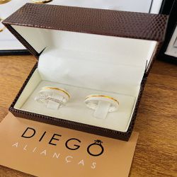 Aliança de Prata de Namoro e Compromisso - NC0001... - DIEGO ALIANÇAS