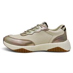 Tênis Feminino Stilly Elisa Velho Nude Couro DIfra... - DIFRANCA ATACADO