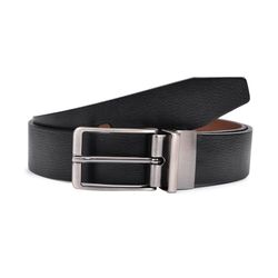 Cinto Masculino Dupla Face Preto Café em Couro DIf... - DIFRANCA ATACADO