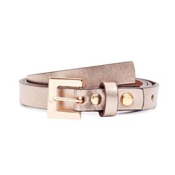 Cinto Feminino Ouro Light em Couro Metalizado DIfr... - DIFRANCA ATACADO