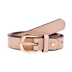 Cinto Feminino Nude em Couro Bolonha DIfranca - 25... - DIFRANCA ATACADO