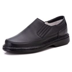 Sapato Masculino Casual Comfort Preto Couro DIfran... - DIFRANCA ATACADO